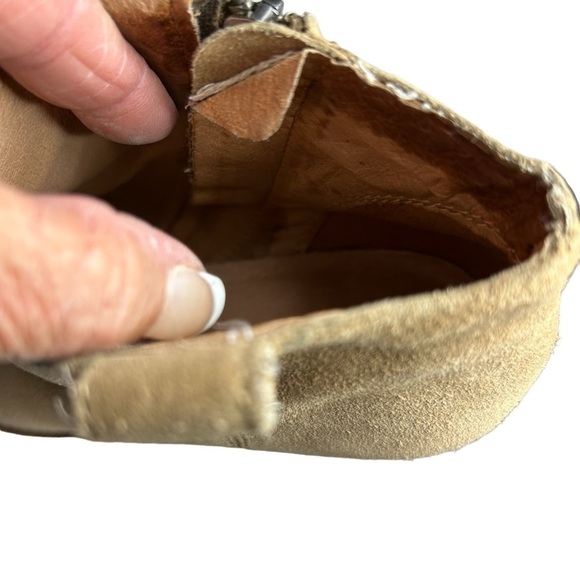 Madewell Billie Boots suede Tan size 6.5 - Picture 8 of 14